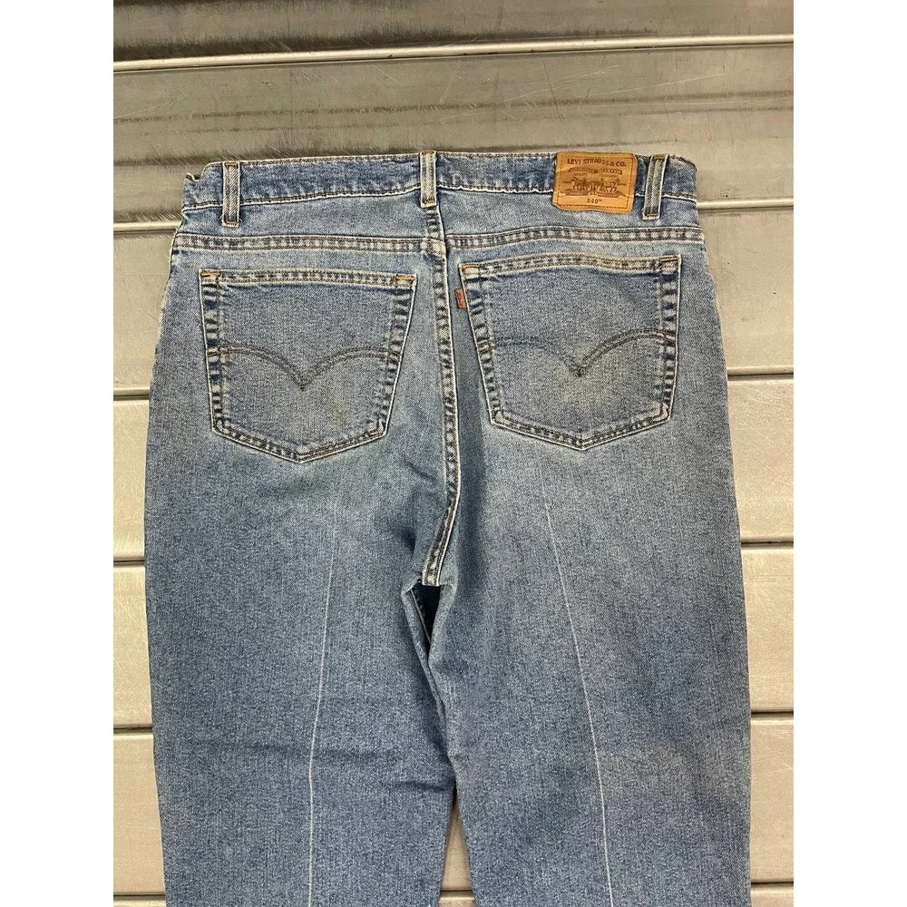 Vintage Levis 540 Jeans Mens 36x28 Blue Medium Wash Denim Faded Relaxed Straight